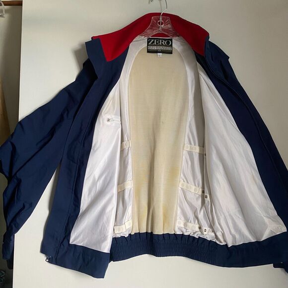 Zero Restriction Golf Outerwear Jacket Men L Navy Gore-Tex Windbreaker Logo - Picture 5 of 10